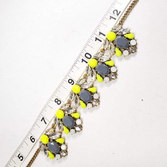 J. Crew Yellow & Gray Statement Necklace - Picture 8 of 8